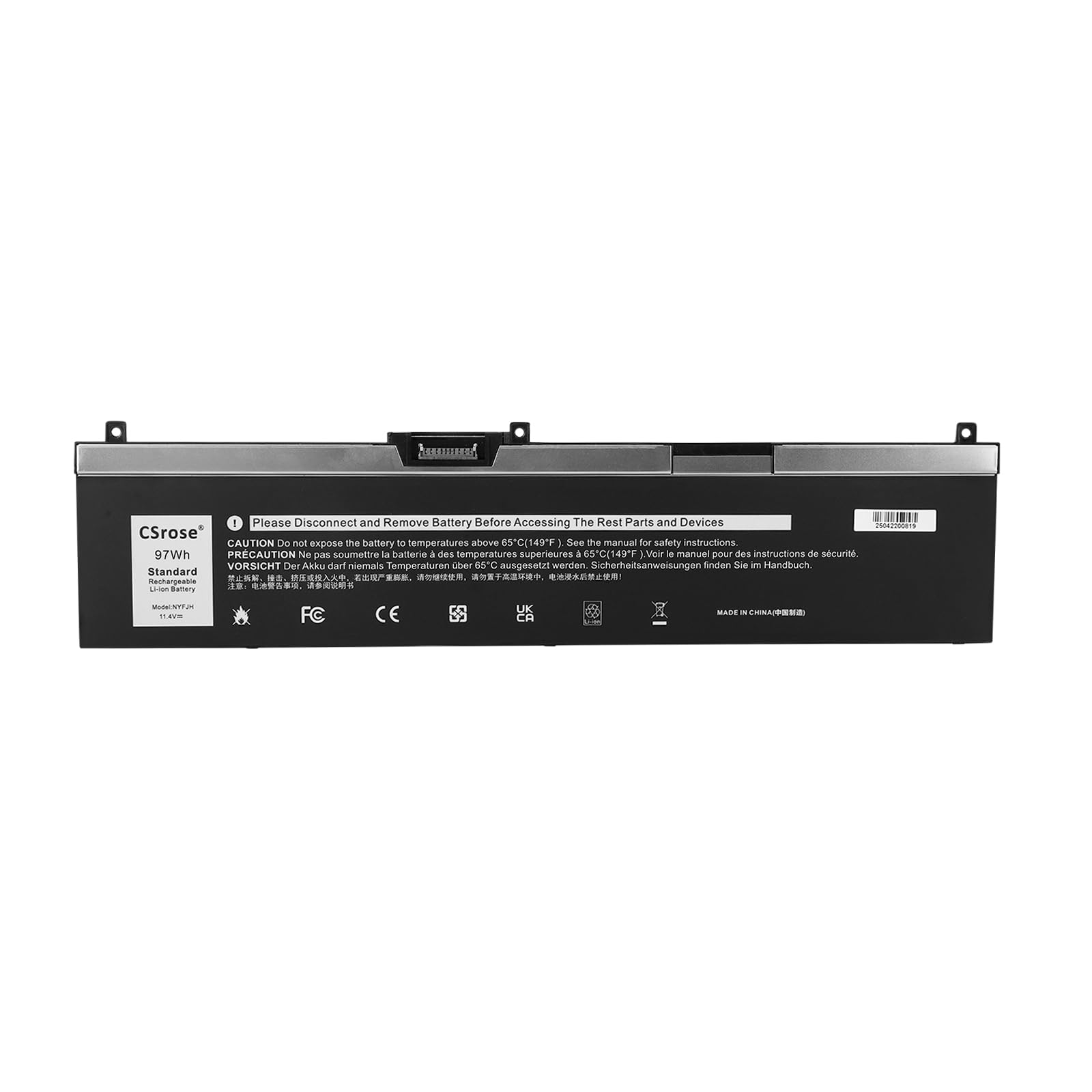 97Wh NYFJH Batterie pour Dell Precision 7530 7540 7730 7740 Mobile Workstation P34E P34E001 P34E002 P74F P74F001 P74F002 Series 0WNRC 0NYFJH 0GW0K9 GW0K9 VRX0J 451-BCGI Notebook Battery