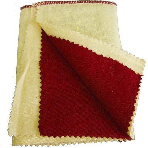 Jewelry Polishing Cloth 12x12 Double Side Jeweler Silver Gold Rouge