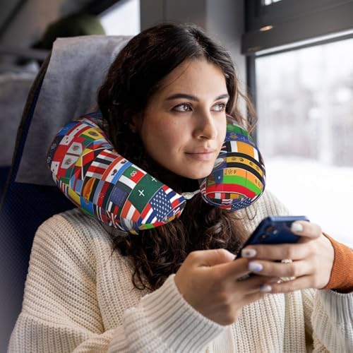 Almohada cervical de espuma viscoelástica para viaje miniatura 5