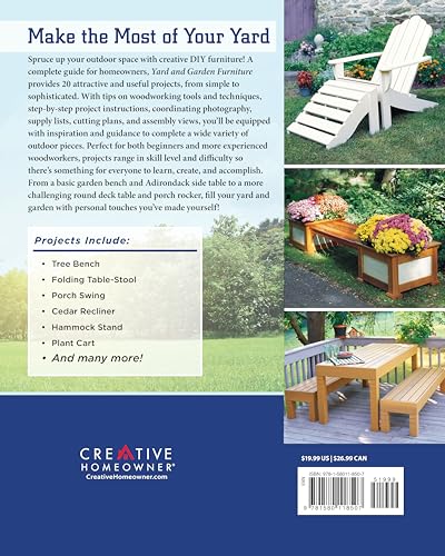 Yard and Garden Furniture, 2nd Edition: Plans and Step-by-Step Instructions to Create 20 Useful Outdoor Projects (Creative Homeowner) DIY Benches, Rockers, Porch Swings, Adirondack Chairs, and More - Image 2