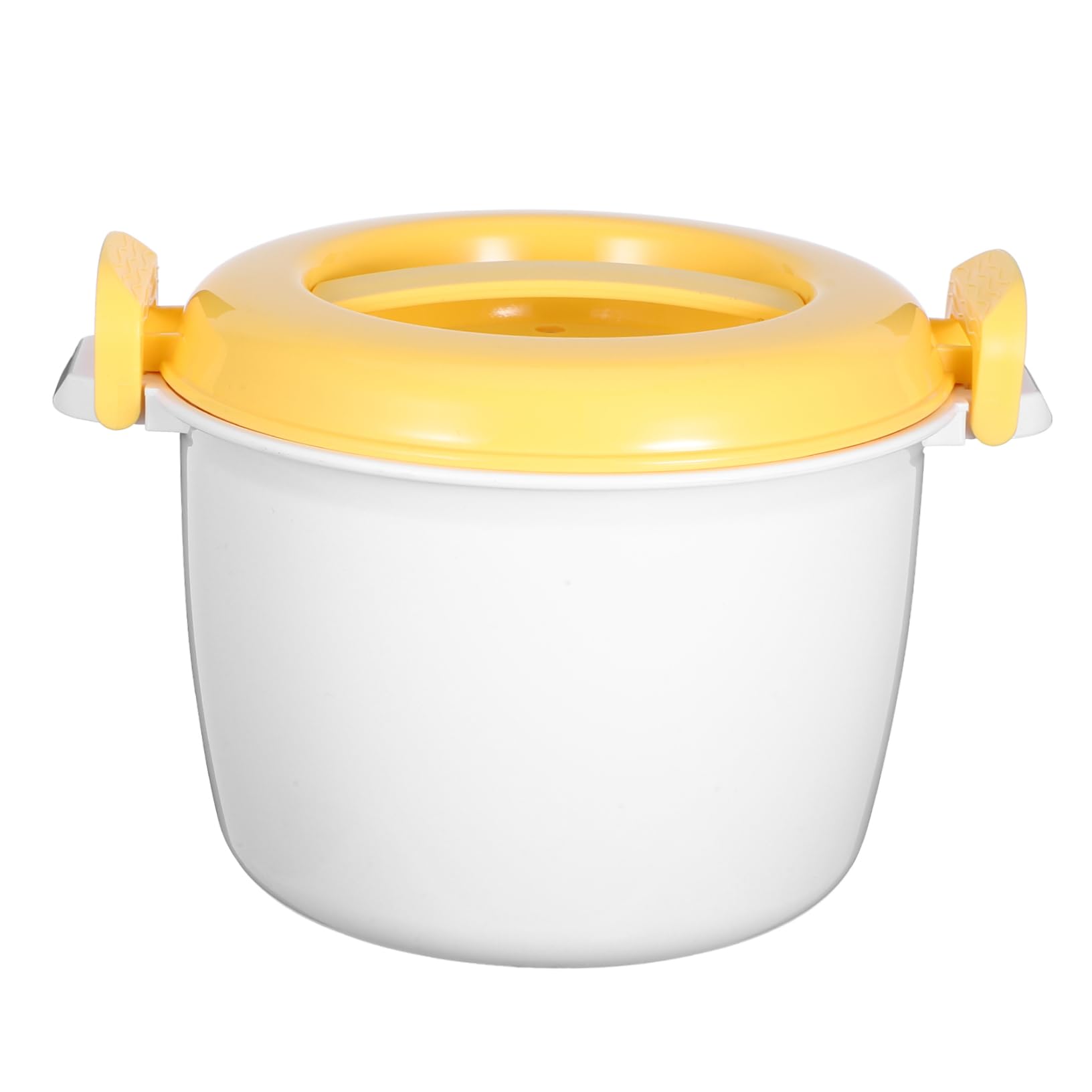 Microwave Rice Cooker Small Multi Functional Rice Maker for Home Use Yellow Compact Container for Pasta Vegetables Porridge