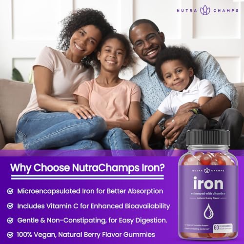 NutraChamps Iron Gummies with Vitamin C