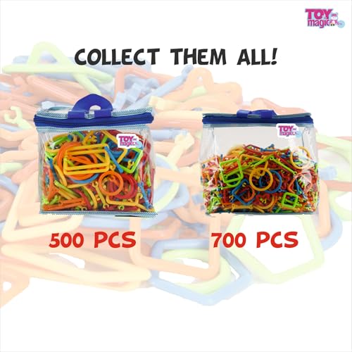 Image of ToyMagic StrawStix Construction Set for Kids - 500 Pieces STEM Building Toys, Flexible Colorful Straws & Connectors for Creative Play, Towers, Shapes, Structures - Non-Toxic Safe for Ages 3+