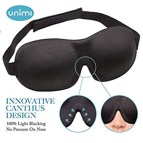 Eye Mask for Sleeping,Unimi Sleep Mask for Men Women, Block Out Light,Comfort