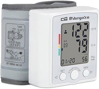 Orbegozo TES 3650 - Tensiómetro de muñeca, medición automática inteligente, muestra la media de las 3 últimas lecturas, detección de latido irregular, Color Negro