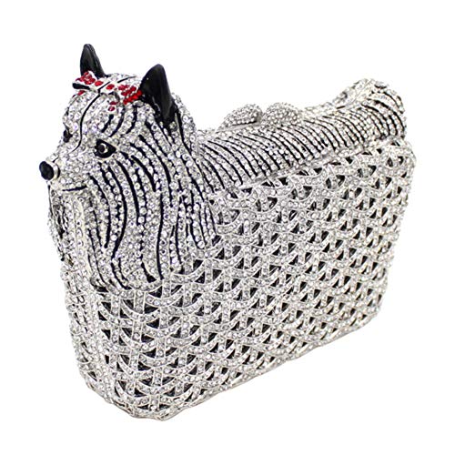 Sac de mariage bandoulière avec chaîne et embrayage strass bal
