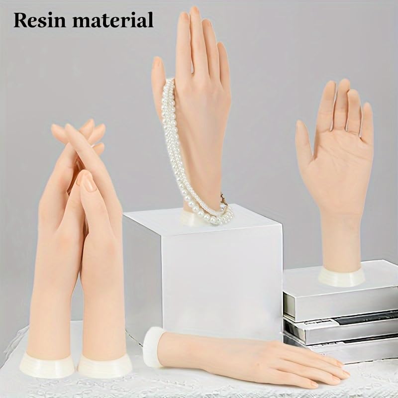 1 Pcs Practice Nail Art Trainer Training Hand Tool Left Flexible Hand Model Bendable Display Hand Manicure Practice Prosthetic Hand for Nails - Image 3