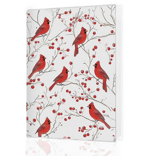 KJULYW Christmas Photo Albums 4x6 Pictures, Cardinal Lovers Gifts, Red Cardinal Xmas Bird Berry...