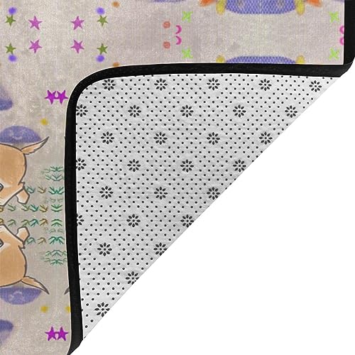 Tapis en velours fin durable et absorbant design HYTTER - 5