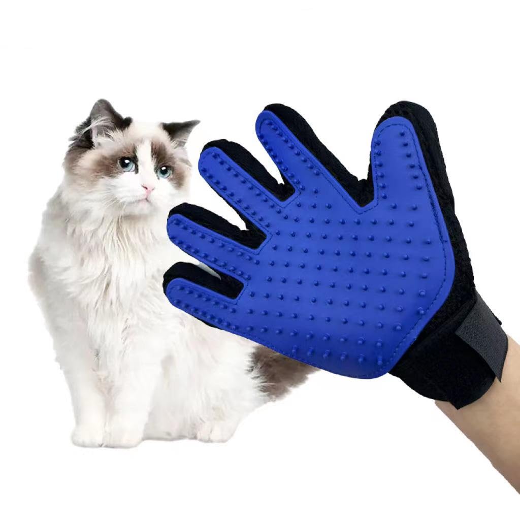 iMounTEK Pet Grooming Glove Rubber Red