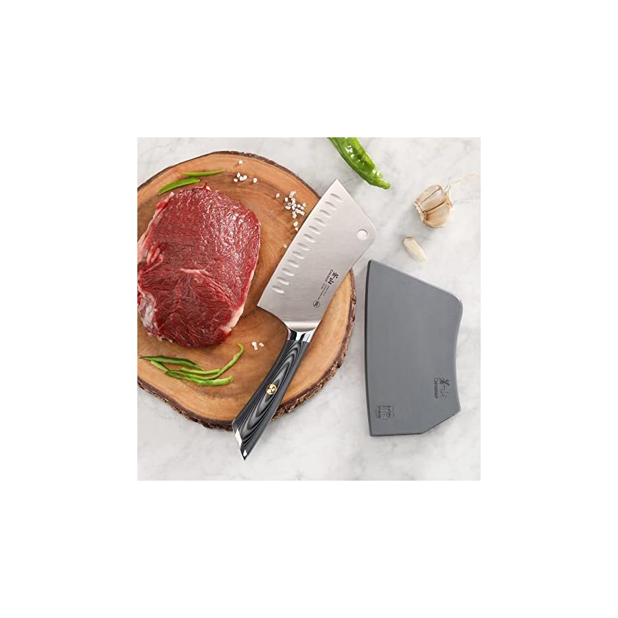 Cangshan-NAKA-Series-6-inch-Meat-Cleaver-with-Sheath-Forged-Swedish-14C28N-Steel-503091 Cangshan NAKA Series 6-inch Meat Cleaver with Sheath, Forged Swedish 14C28N Steel, 503091