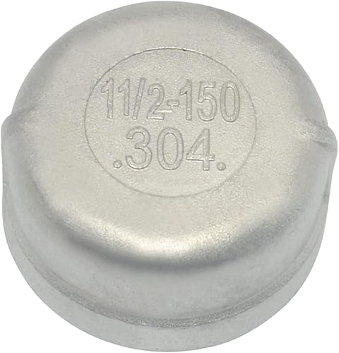 1-1/2 "1.5" Cap,NPT hembra roscada de tubería fundida,Acero inoxidable 304