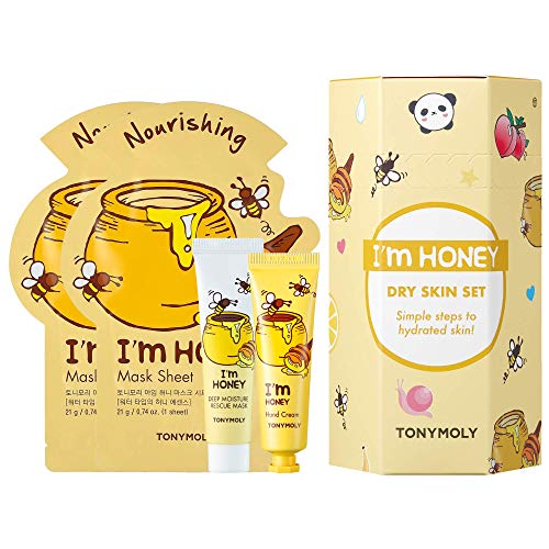 TONYMOLY I'm Honey Mask and Hand Cream Set, 4.8 oz.