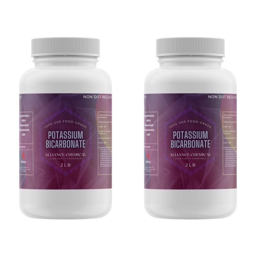 otassium Bicarbonate - FCC USP Grade for Baking, Winemaking & Health, 2 Pack, 4 LB Total