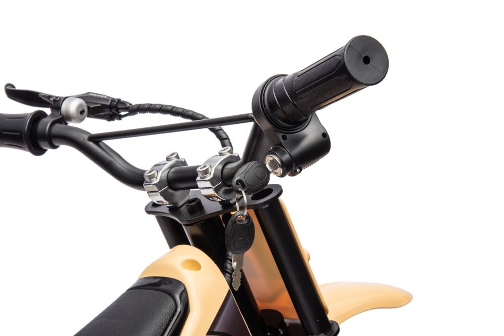 Moto da motocross elettrica LE-A9901, colore cachi, 36 V e 350 - +6 anni