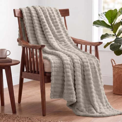 Utopia Bedding Linen Striped Blanket