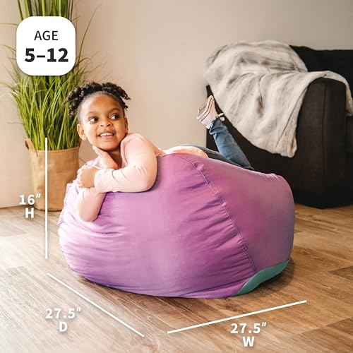 image for Big Joe Classic Bean Bag Chair, Radiant Orchid Smartmax, Durable Polye
