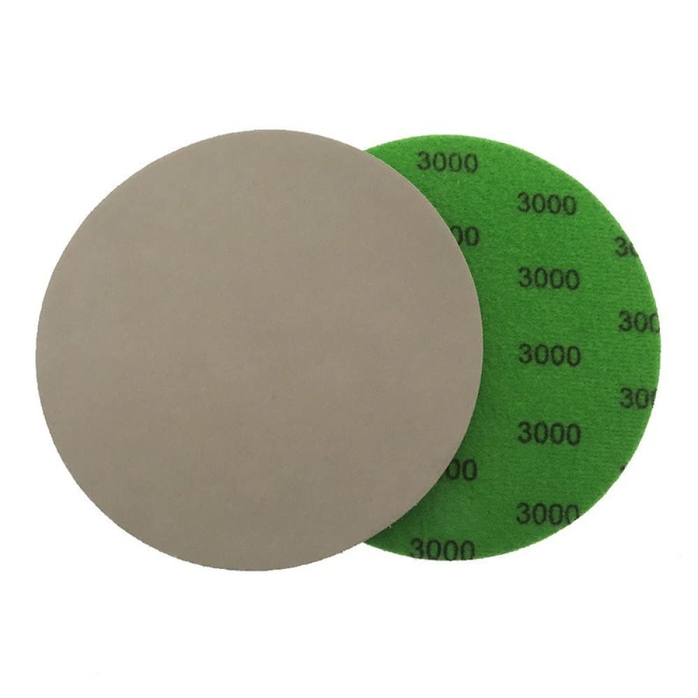 50PCS Papier abrasif sec et humide 5 pouces 125mm Papier abrasif 320-10000 Grit Assortiment Hook & Papier abrasif en boucle pour le polissage, 50PCS