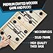 moopok Fast Sling Puck Game - 2 in1 Chess Board and Desktop Battle Super Winner Game,Fast Action Wooden Air Hockey Board Game,Adults and Kids Family Friend Funny Slingshot Game Toys