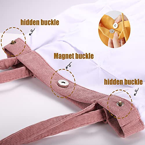VOKUVIKU Umhängetasche Damen Groß Schule Shopper Beutel tasche Cord Tasche Gross Jutebeutel Bedruckt Stofftasche Baumwolltasche XXl Vintage Tragetasche Einkaufstasche, 001 Rosa