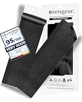 aZengear Reparaturflicken – Wasserdicht, Selbstklebend, Reiß-, Kälte- und Hitzeresistenter Polyesterstoff zur Reparatur von Daunenjacken, Steppjacken, Schneeanzügen, Schuhen, Zelten (Schwarz, 6x20cm)