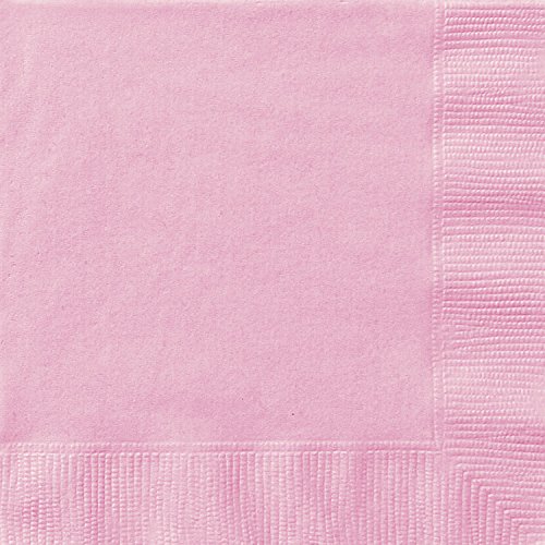 Unique Party - 30871 - Serviettes en Papier - 13 cm - Rose Pastel