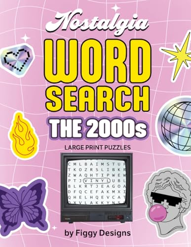 2000s Nostalgia Word Search Puzzles - Large Print: Early 2000s-themed Puzzles featuring Music, TV, Movies, Toys, Fashion, School, Celebrities, and Pop Culture image 2