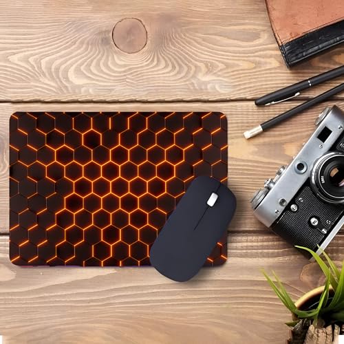 Image of Mouse Pad with Non-Slip Rubber Base, Waterproof & Durable Desk Mat for Gaming, Office & Students | Small Laptop & PC Pad | 23x18cm