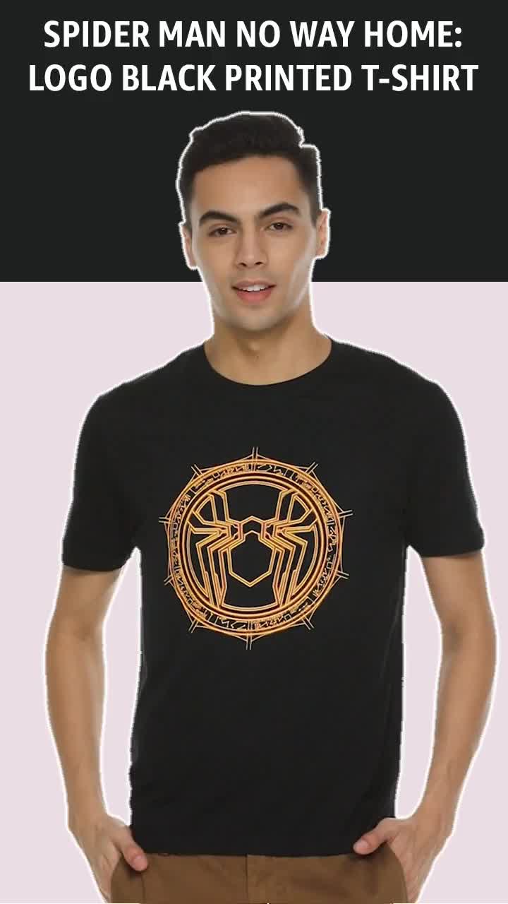 Buy The Souled Store Men Spider-Man No Way Home: Logo Black