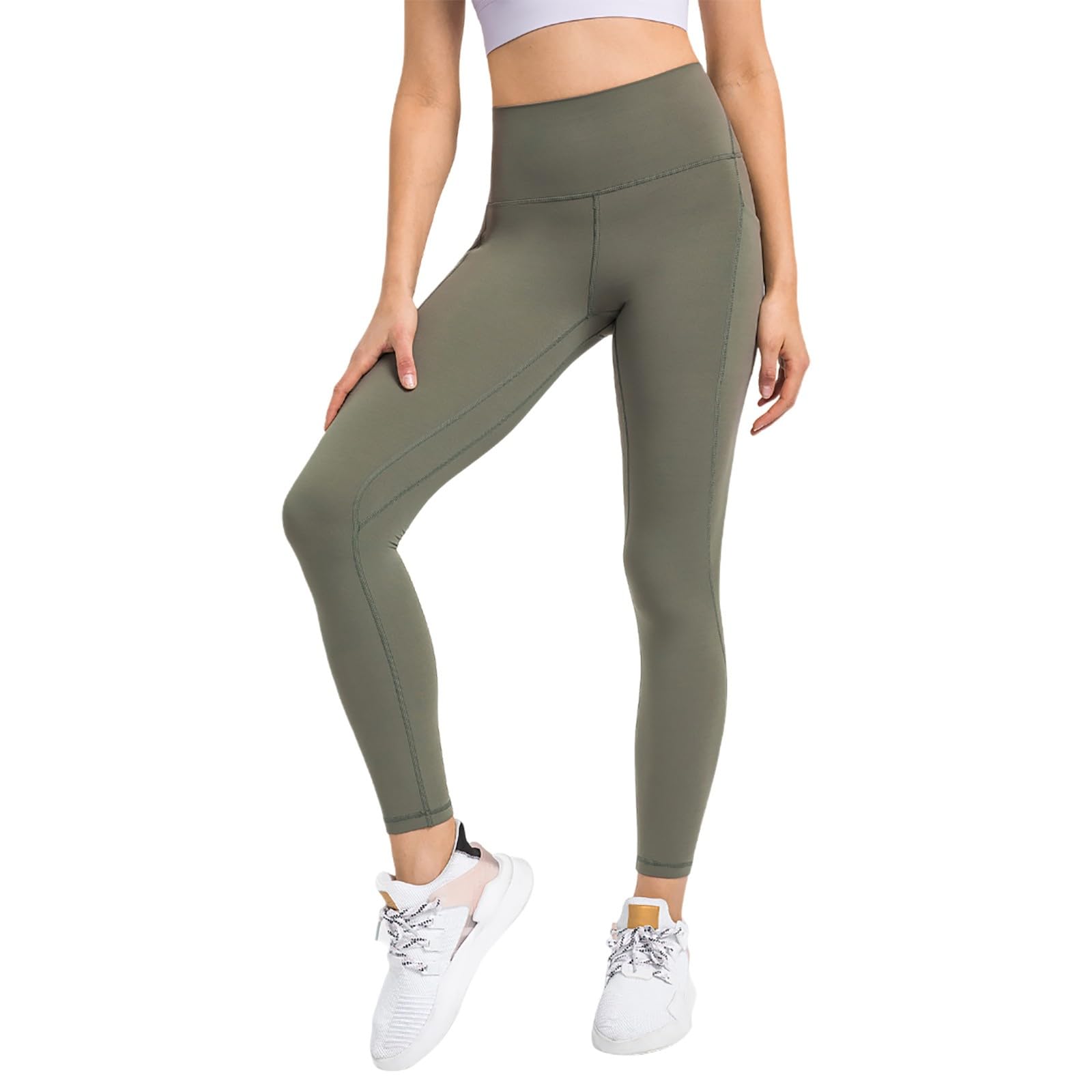 Completo Yoga Donna Leggins Cotone Sportivi Lunghi Leggings Palestra Scrunch 3/4 Pantaloni Senza Cuciture Pantalone Vita Alta Pilates