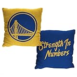 Northwest NBA Golden State Warriors Double Sided Woven Jacquard Pillow 2-Pack, 14' x 14', Invert