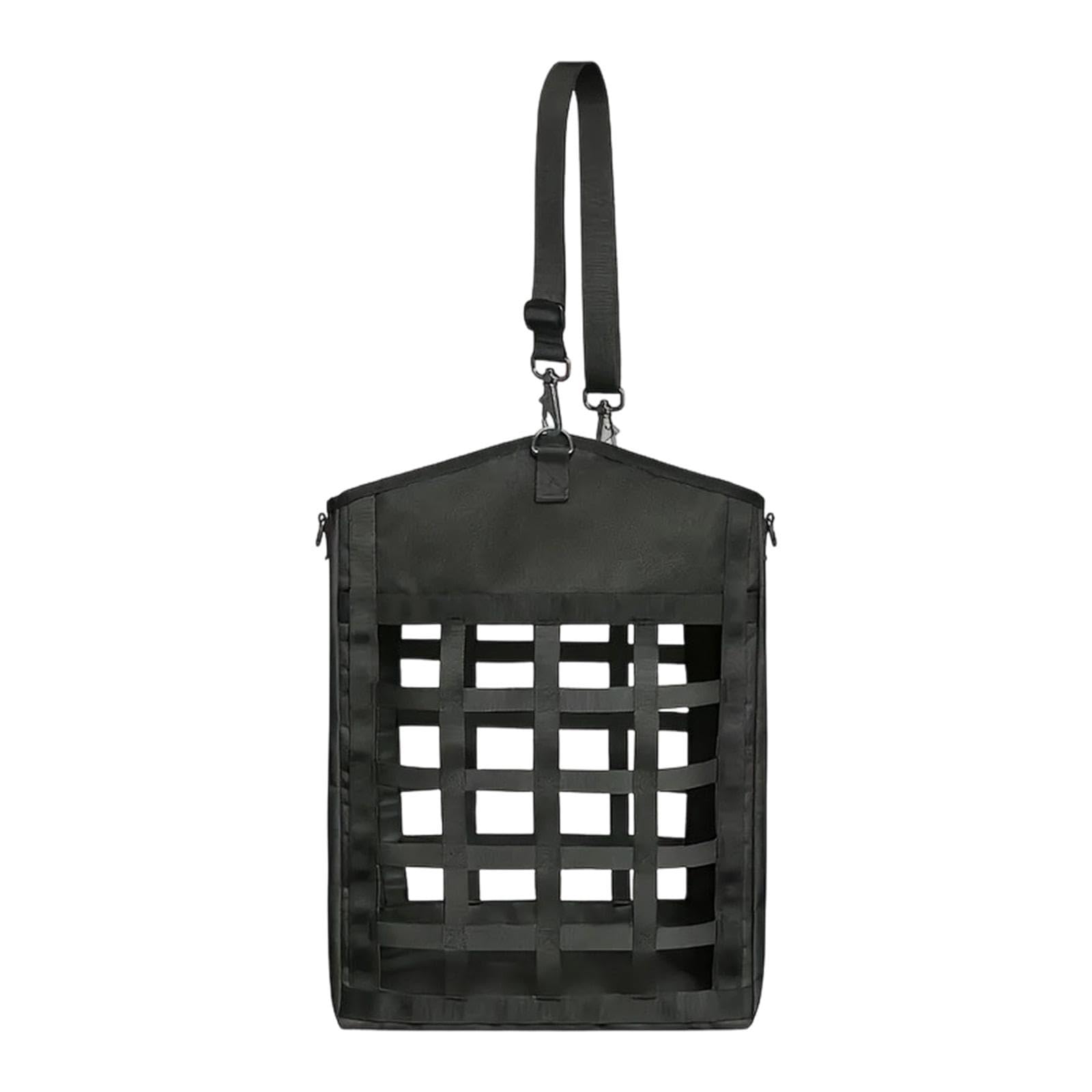 Horse Hay Bag Slow Feed Easy Hanging Hay Net Feeder for Equestrian Show Wall Black | Hay Nets & Bags | Stable Accessories | Equestrian | Outdoor Sports-image-25