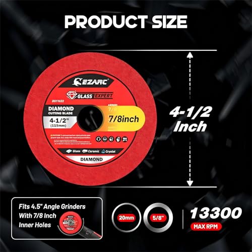 4-1/2 Inch Diamond Blade for Tile Ceramic Glass - image 8