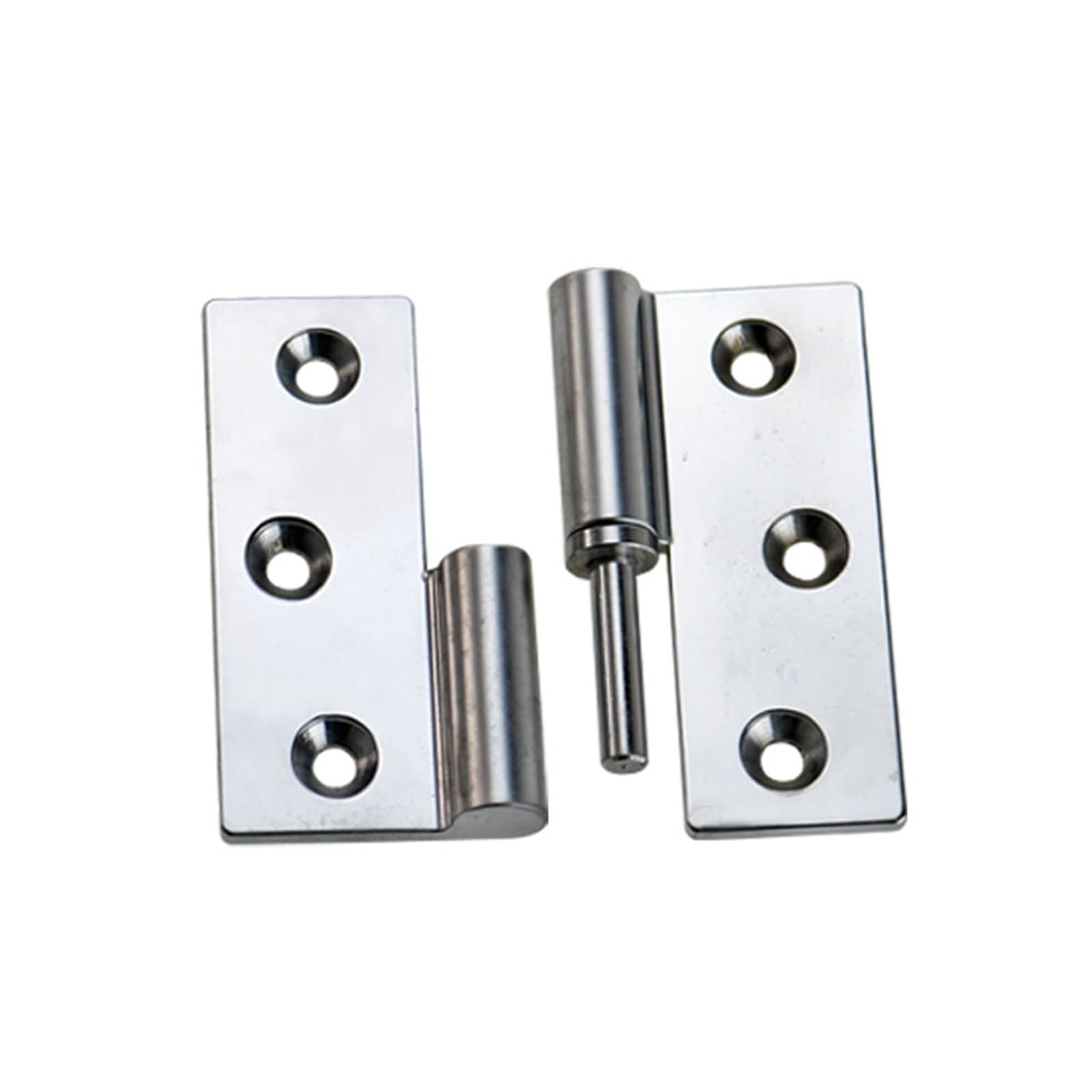 Ehfqpjybbo Matte-Right Zinc Alloy Removable Insertion Hinges Electrical Equipment Exposed Corner Heavy-Duty Hinges 1Pcs(Matte-Right)