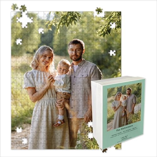 Photo Puzzle, Pet, Wedding, Family Reunion Puzzle | 500 Piece, Custom Jigsaw Puzzle for...
