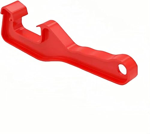 Abrelatas de pintura de 5 galones, abridor de latas de plástico rojo resistente, latas de pintura selladas abiertas sin esfuerzo, a prueba de óxido