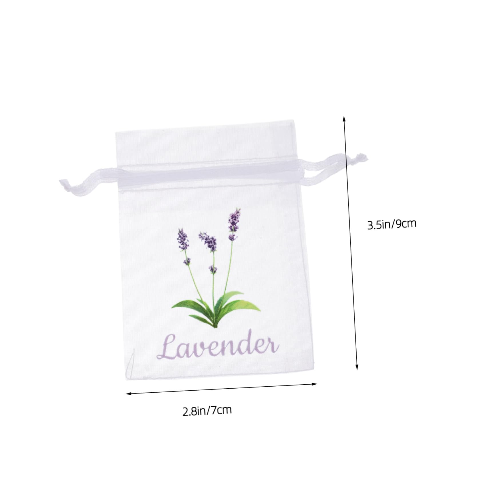 SOLUSTRE 20pcs Lavender Sachets Empty Drawstring Bags for Herbs and Spices Elegant Organza Pouches for Home Fragrance Giving and Storage