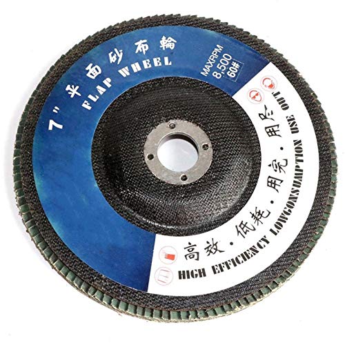 Disques de ponçage grain 60 meuleuse d'angle 7 pouces polissage bois - 4