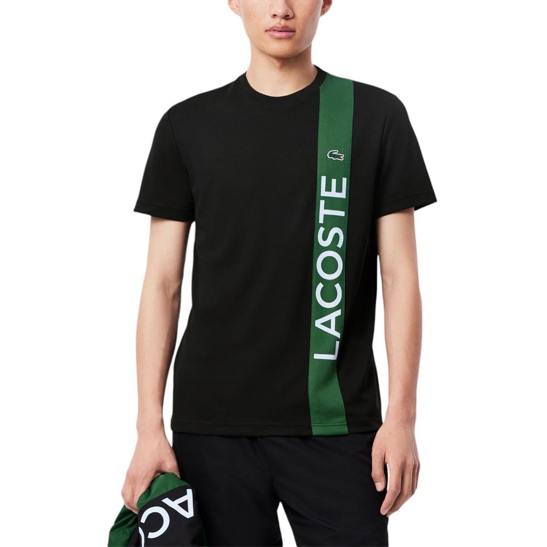 Lacoste Men's Ultra Dry Print Branding Sport T-Shirt