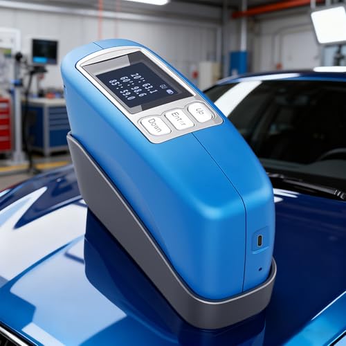 Medidor de Brillo Digital Versátil, Herramienta Multiuso para Medición de Brillo con Modo Rápido y Modo Estadístico, Gran Batería y Diseño Portátil, Ideal para Uso en Laboratorio y Campo (CS 380)