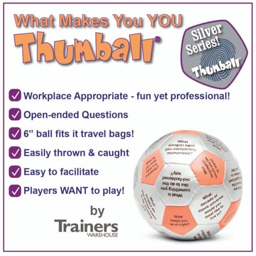 Image of Trainers Warehouse 6 inch Thumball Collection, 32 Prompts for Conversation, Team Building, Relationship and Training