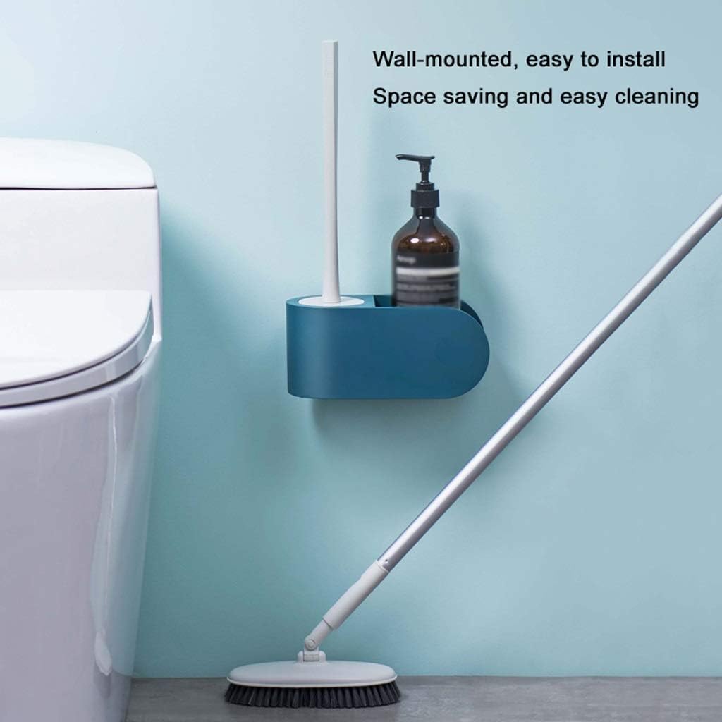 SPOUR Toilet Brush Holder Wall-Mounted Toilet Brush Household Bathroom Toilet Cleaning Brush Set Multifunctional Toilet Brush Holder Toilet,Toilet Brush with Holder