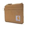 Carhartt Robuste Damen-Geldbörsen, erhältlich in Mehreren Stilen und Farben, Nylon-Ente mit Reißverschluss, Braun, Einheitsgröße #5