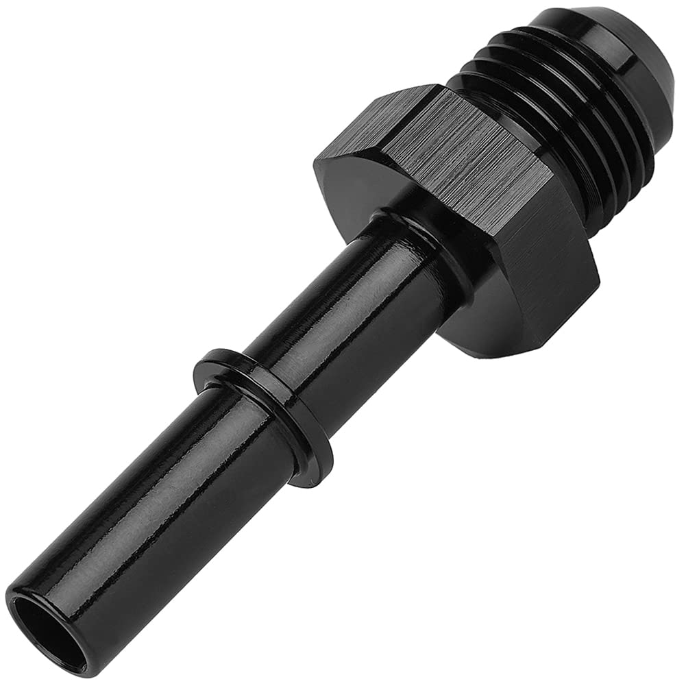 hutulao 6AN Male To 3/8" SAE Quick Disconnect Male Push On EFI Fitting Adapter Aluminum