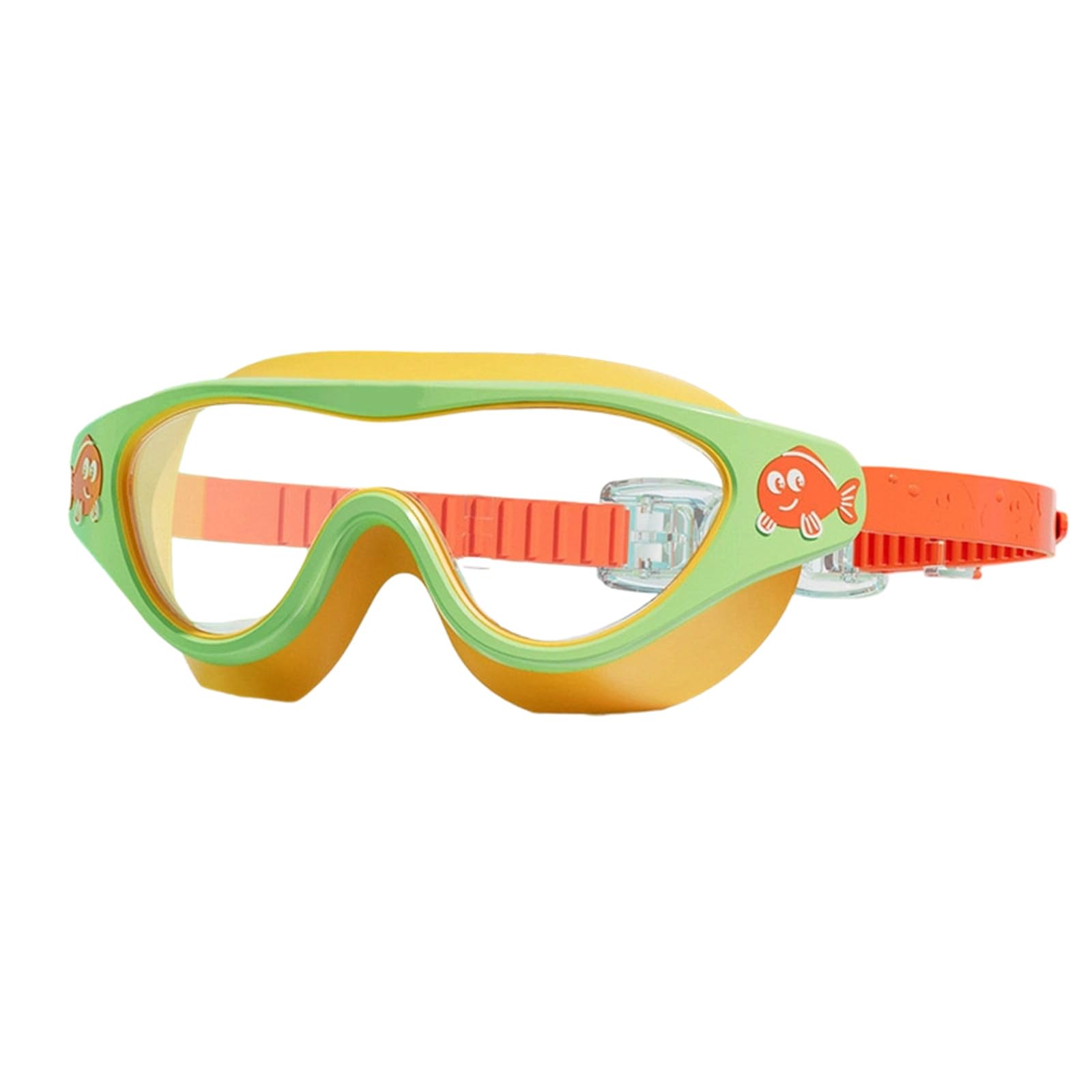 Anti-Fog Swim Goggles for Children Age 3-15, No Leaking UV Protection, Clear Vision, Quick Adjust Soft Silicone Glasses Boys Girls