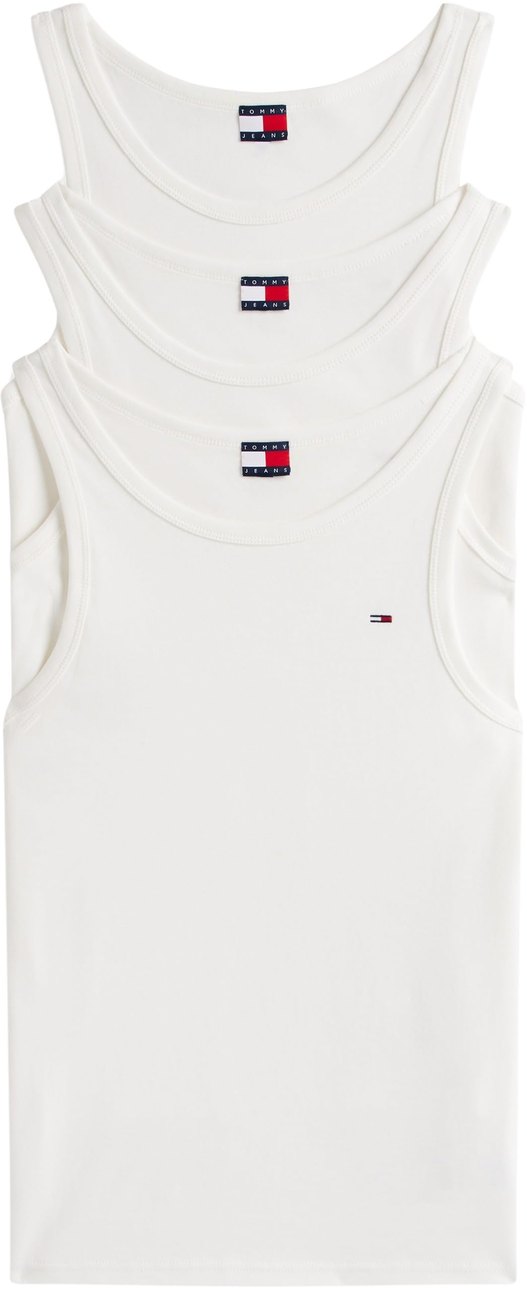 Tommy Jeans Herren 3er Pack Tank Tops Flag Slim Fit