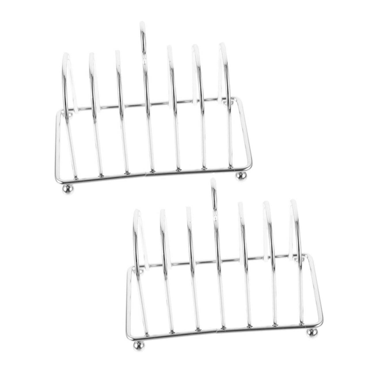 Support à toasts acier inoxydable gain de place pour pain grillé croustillant