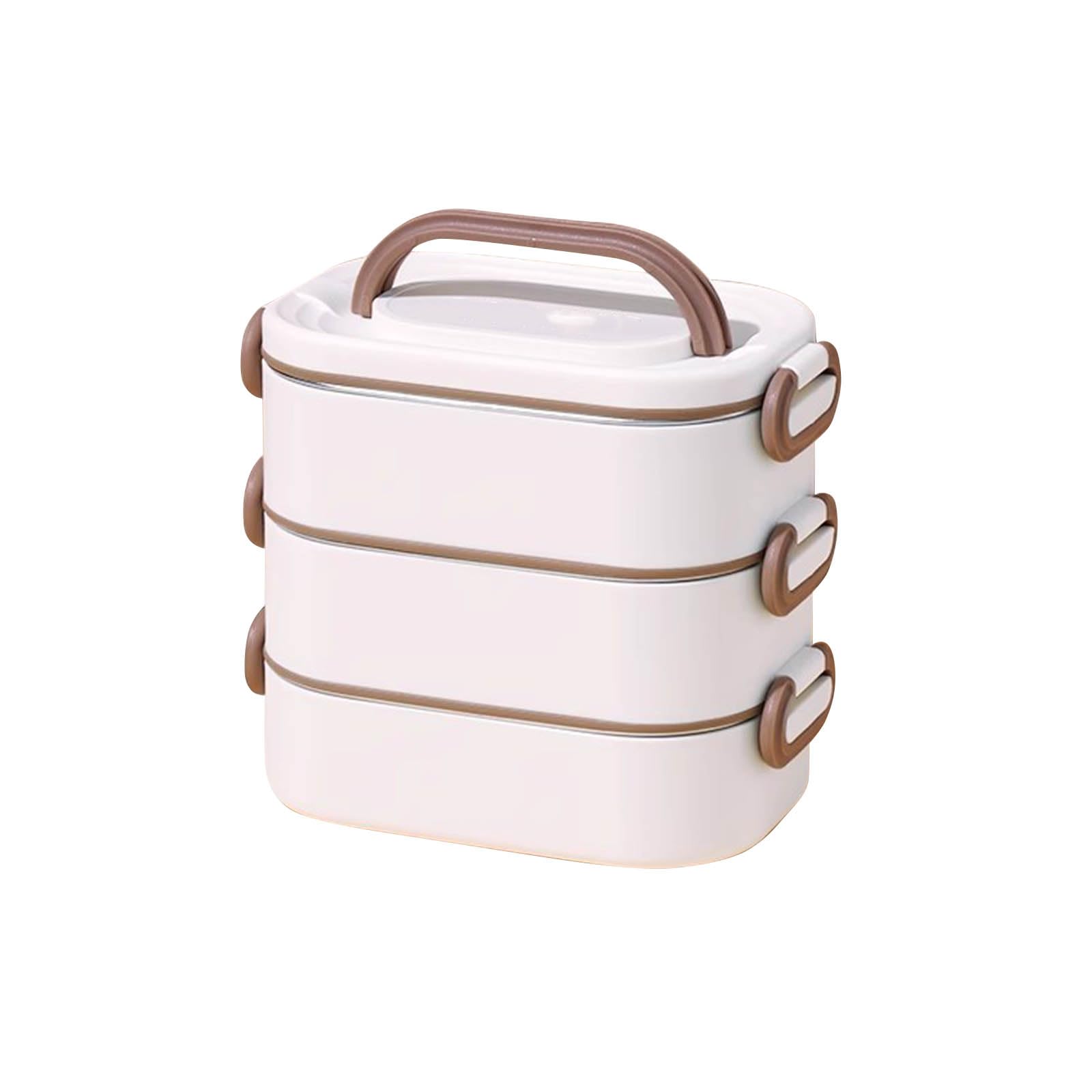 Caja de Almacenamiento de Alimentos Inoxidable con Flexible de Doble Gancho y Bolsa térmica para Transporte de Comidas frías y Calientes Caja de Comida Caliente Transportable