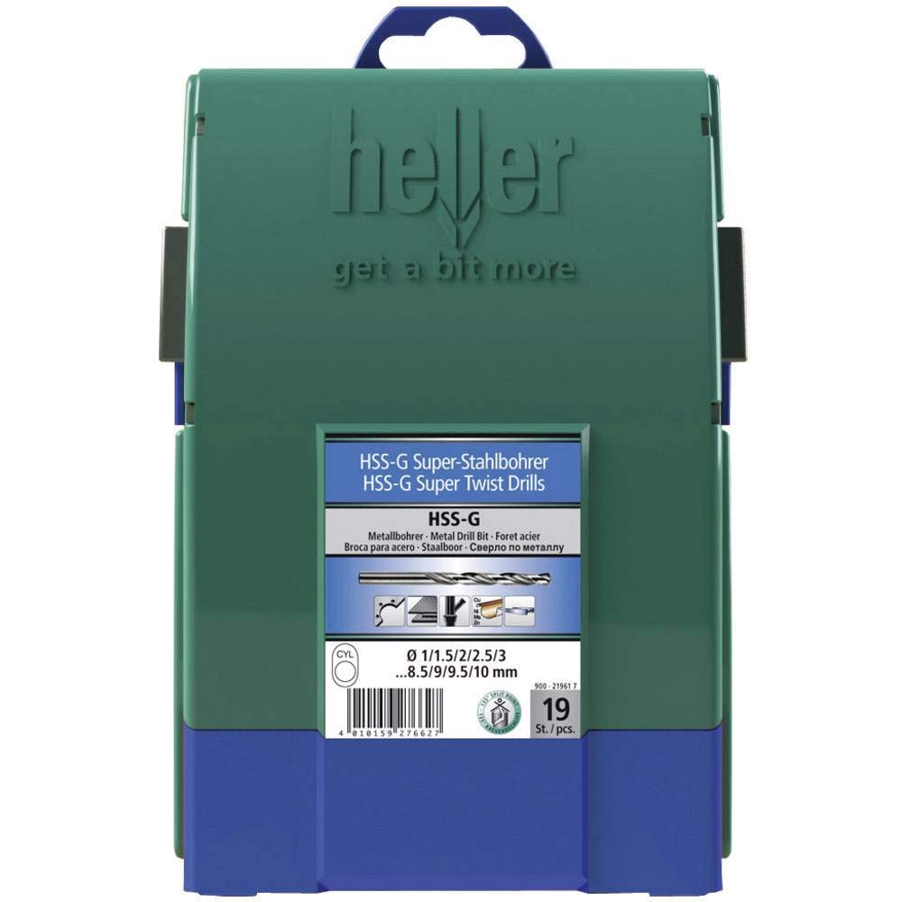 Heller Tools 219617 Foret Acier Set 900" en HSS, Argent