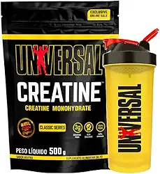 Creatina Monohidratada Universal - Universal Nutrition (500g + Coqueteleira)
